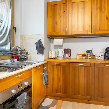 2-room Forest Retreat - Fireplace, Veranda, Bbq, Views アパート バンスコ