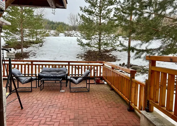 2-room Forest Retreat - Fireplace, Veranda, Bbq, Views アパート バンスコ